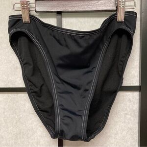 EUC SWIM Newport News swim bottom hipster style. Black w/white stitch in size 10